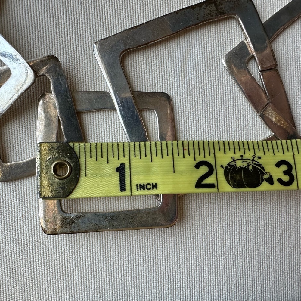 Statement Necklace Featuring Interlocking Squares… - image 6